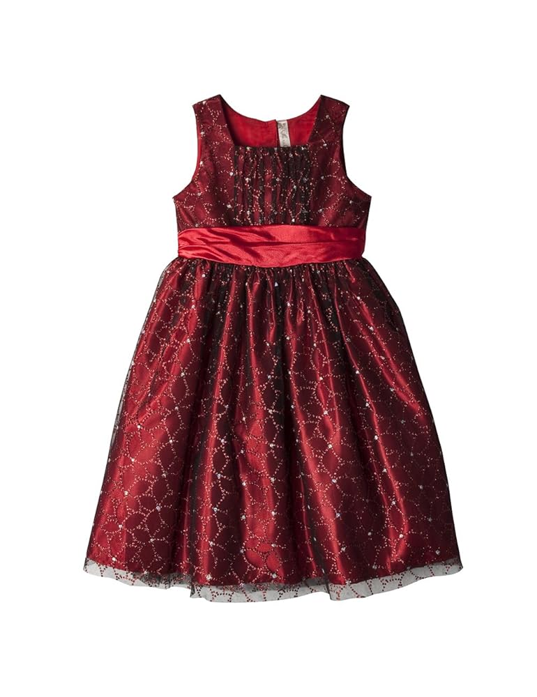 Girls' Cherokee® Red Glitter Sleeveless Holiday Dress Girls' Cherokee® Red Glitter Sleeveless Holiday Dress