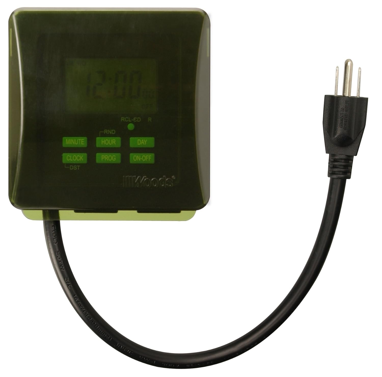 Woods 50015 Outdoor 7Day Heavy Duty Digital Outlet Timer , New, Free