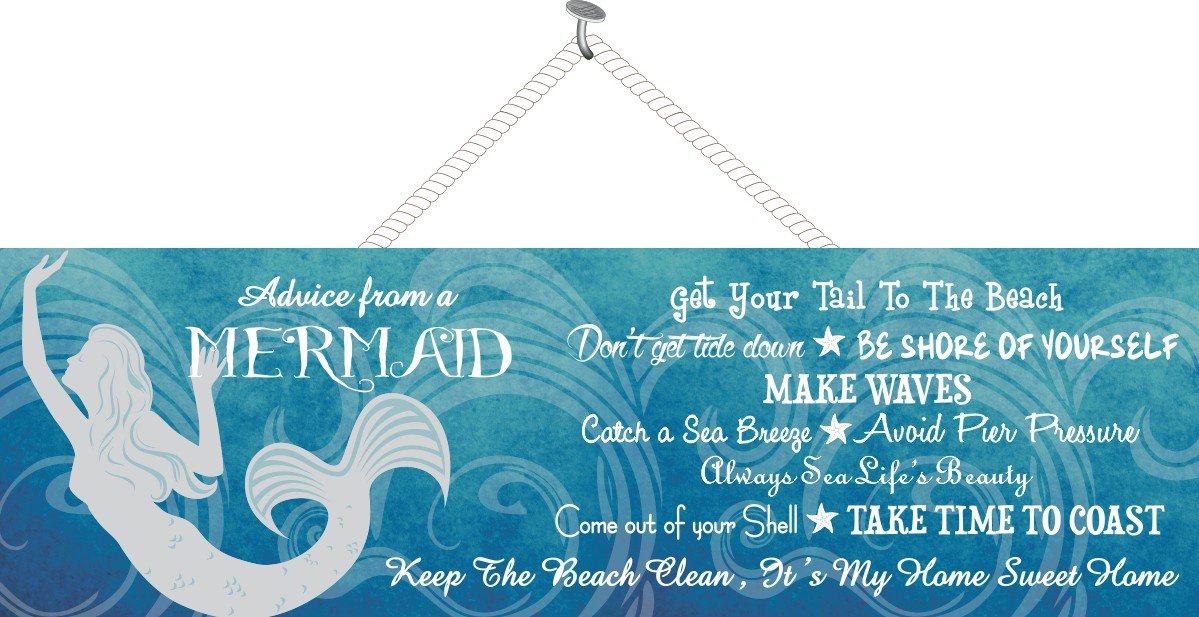 Amazon.com: Mermaid Canvas, Advice From a Mermaid: Posters & Prints