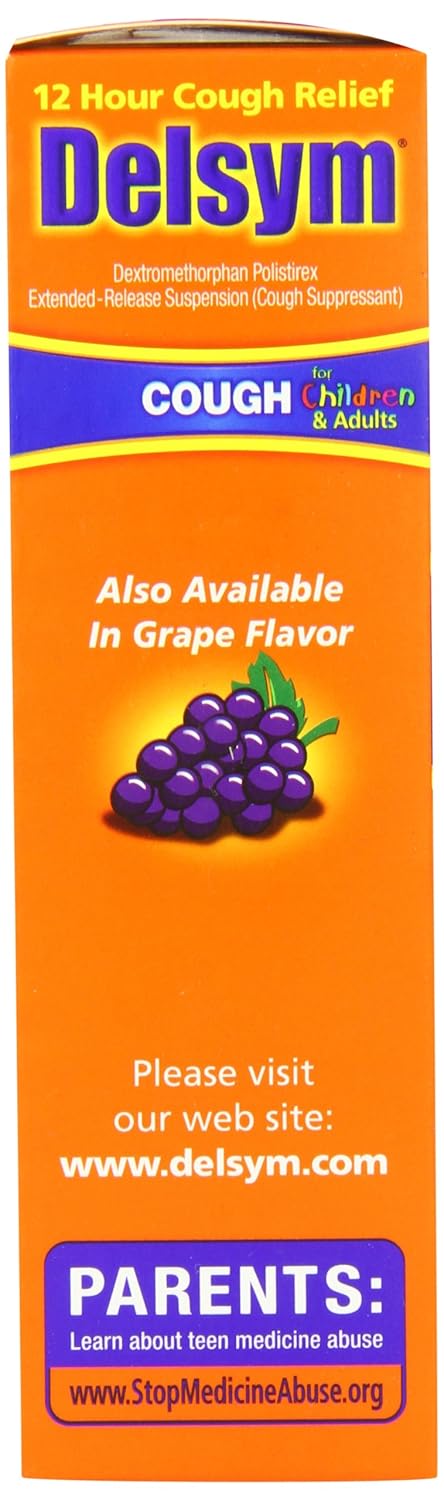 Amazon.com: Delsym Children's Cough Suppressant, Orange, 5 Ounce ... Amazon.com: Delsym Children's Cough Suppressant, Orange, 5 Ounce ...