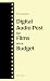 Digital Audio Post for Films on a Budget