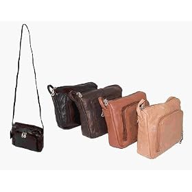 CATHY - The Compact Leather Shoulder Bag / Organizer by Paul & Taylor