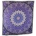 Popular Handicrafts Hippie Mandala Tapestry Blue Purple Tapestry Wall Hanging Large Table Runner Bed Cover Indian Art Cotton Bohemian Hippie Tapestry Bedsheet Wall Hanging