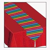 Beistle - 50921 - Printed Fiesta Table Runner- Pack of 12