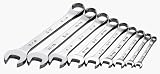 SK 86011 SuperKrome 9 Piece 6 Point 1/4-Inch to 3/4-Inch Combination Wrench Set