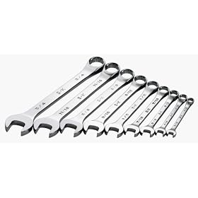 SK 86011 SuperKrome 9 Piece 6 Point 1/4-Inch to 3/4-Inch Combination Wrench Set