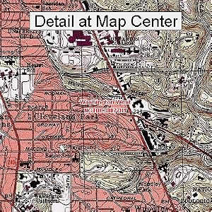 Buy USGS Topographic Quadrangle Map - Washington West, District of Columbia (Folded Waterproof)