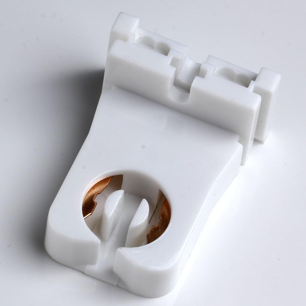 Jackyled 12 Pcs Free Gift Non Shunted T8 Lamp Holder Socket Tombstone