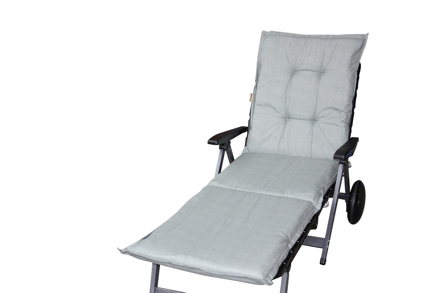 Madison A046 Coussin Lit de Jardin Coton/Polyester Basic Gris 65 x 200