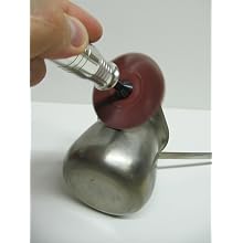 JoolTool Scotch-Brite Maroon Radial Bristle Brush Assembled with Plastic Tapered Mandrel Hub, Grit 220