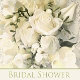 Ivory Bouquet Bridal Shower 3-Ply Lunch Napkins 16 Per Pack