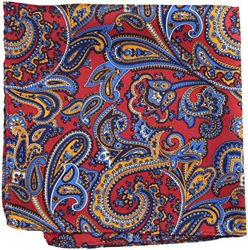 Countess Mara Men's Eleuthera Paisley Silk Pocket Square