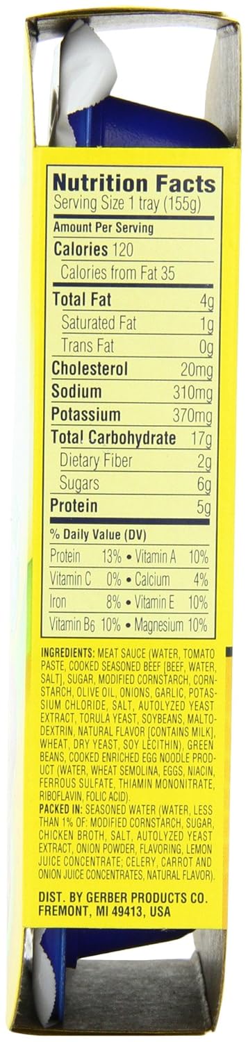 Amazon.com : Gerber Graduates Pasta Stars in Meat Sauce with Green ... Amazon.com : Gerber Graduates Pasta Stars in Meat Sauce with Green ...