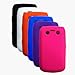 Six Silicone Skins Cases Covers for RIM BlackBerry Bold 9700 - Black, Purple, White, Orange, Blue, Hot Pink thumb