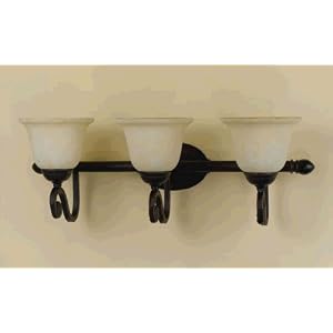 AF Lighting Harmony 3 Light Bath and Vanity Fixture Oil Rubbed Bronze by AF Lighting