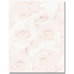 Masterpiece Blush Roses Letterhead - 8.5 x 11 - 100 Sheets by Masterpiece Studios
