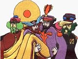 The Beatles - Costumed Cartoon Group Shot from Yellow Submarine - Embroidered Iron On or Sew On Patch