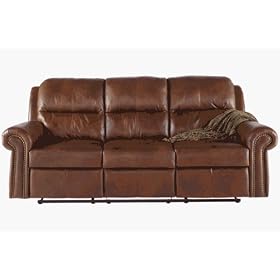 Warner Chestnut Reclining Sofa by Ashley Furniture