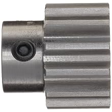 Boston Gear Spur Gear, 14.5 Degree Pressure Angle, Steel, Inch, 12 Pitch