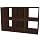Way Basics zBoard Eco 3 Cubby Storage Bench Stackable, Espresso Wood Grain