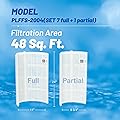 POOLPURE FS-2004 48 Sq.Ft DE Grid Pool Filter Set Replace Hayward Pro-Grid DE4820 (DEX4800DA) 24" High (7 Full, 1 Partial)