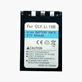 OLYMPUS Stylus Digital 410 Lithium-Ion Battery 850 mAh (LI-10B)