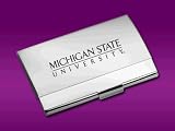 Michigan State - Business Card Holder - Laser Engraved