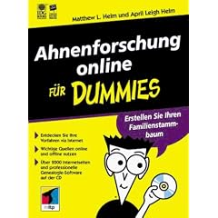 Ahnenforschung online f�r Dummies.Erstellen Sie Ihren Familienstammbaum