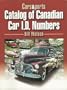 Car & Parts Catalogue of Canadian Car I.D. Numbers