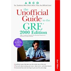 UG/The GRE 2000 Edition (Unofficial Guides)
