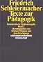Texte zur P�dagogik. Kommentierte Studienausgabe in zwei B�nden: Band 2: BD 2 (suhrkamp taschenbuch wissenschaft)