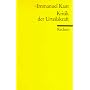 Kritik der Urteilskraft
