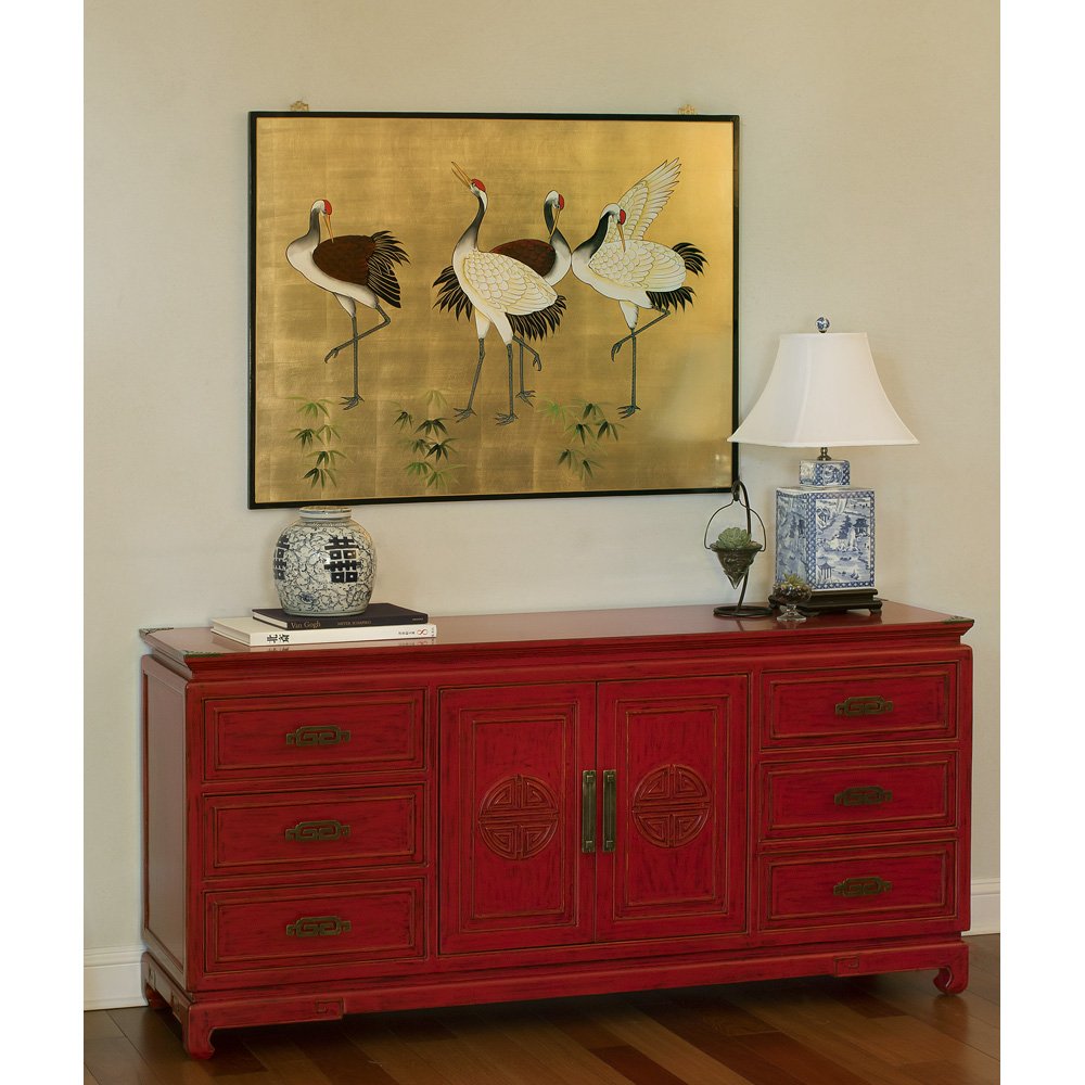 China Furniture Online Elmwood Sideboard, Zen Longevity Design