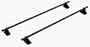 Highland 2005200 48" Black Universal Car Top Bar Carrier