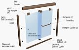 CRL Oil Rubbed Bronze 60 x 72 Suite EK Series Shower Door Kit