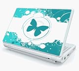 Butterfly Effects Design Skin Cover Decal Sticker for MSI Wind U100 Netbook Laptop