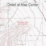 USGS Topographic Quadrangle Map - Earthquake Valley, California (Folded/Waterproof)