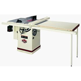 JET 708668PK JTAS-10XL50-5/1 10-Inch Left Tilt 5 Horsepower 10-Inch Cabinet Saw with 50-Inch Xacta II Fence, 2 Cast Iron Extension Wings, Table Board, and Legs, 230-Volt 1 Phase