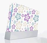 Blue Purple Flowers Decorative Protector Skin Decal Sticker for Nintendo Wi ....