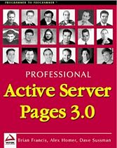 Professional Active Server Pages 3.0 (Programmer to Programmer)