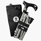 HUGO Folding Cane, Silver