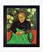 Art Reproduction Oil Painting - Van Gogh Paintings: Augustine Roulin with New Age Wood Frame - Black Finish - 24.75 X 28.75 - Hand Painted Framed Canvas Art