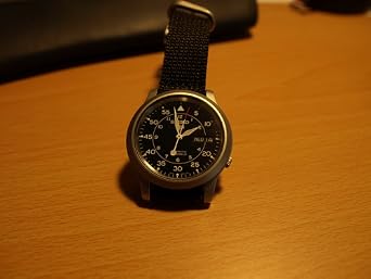 Seiko Men’s SNK809 Seiko 5 Automatic Black Canvas Strap Watch $64.49