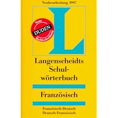 Langenscheidts Schulw�rterbuch Franz�sisch. Franz�sisch- Deutsch, Deutsch- Franz�sisch