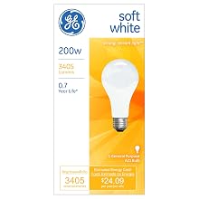GE Lighting 11585 200-Watt A21, Soft White