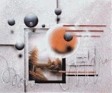 Art Reproduction Oil Painting - Abstract: Frame of Mind - Standard 20x24 - Hand Painted Canvas Art