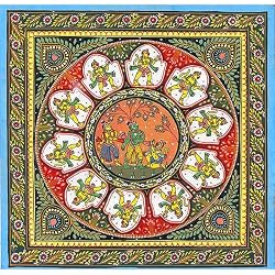 Organic Color Paintings Patachitra Art India (pata264)