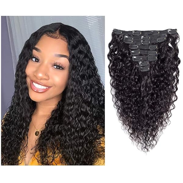 Apeasex Curly Hair Clip In Extensions Human Hair Brazilian Remy