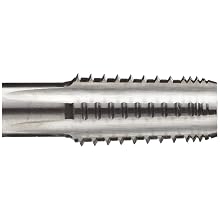 Union Butterfield 1567(NPTF) High-Speed Steel Pipe Tap, Interrupted Thread, Uncoated (Bright) Finish, Round Shank with Square End