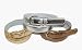 Women's Leather Dress Belt in Metallic Colors by CTM